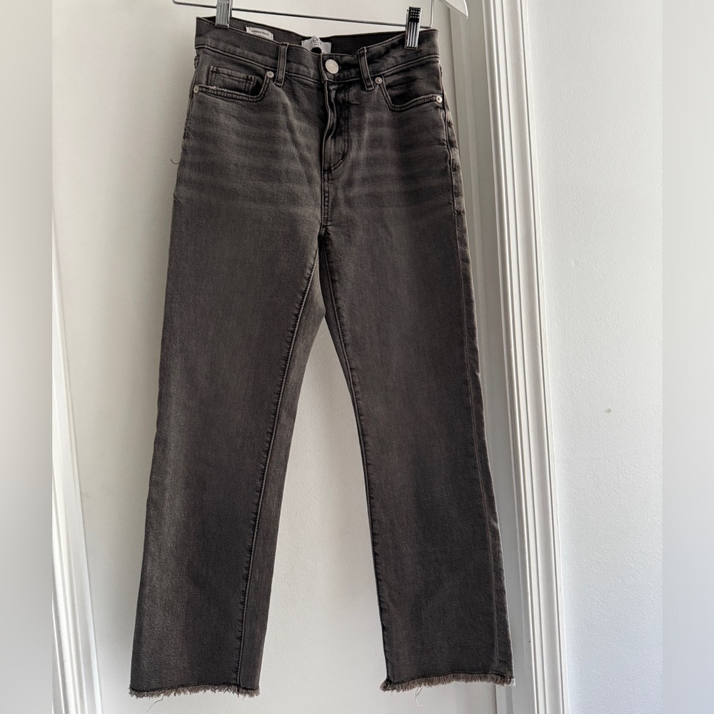 LOFT Dark Gray Straight Jeans